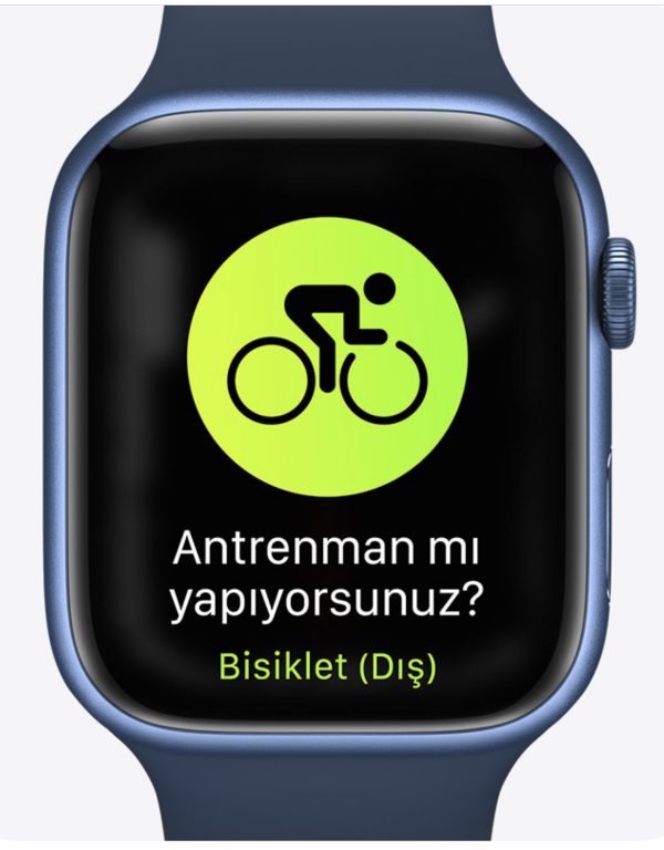 Apple Watch Series 7 GPS, 41mm 45mm Kırmızı Alüminyum Kasa ve Kırmızı Spor Kordon
