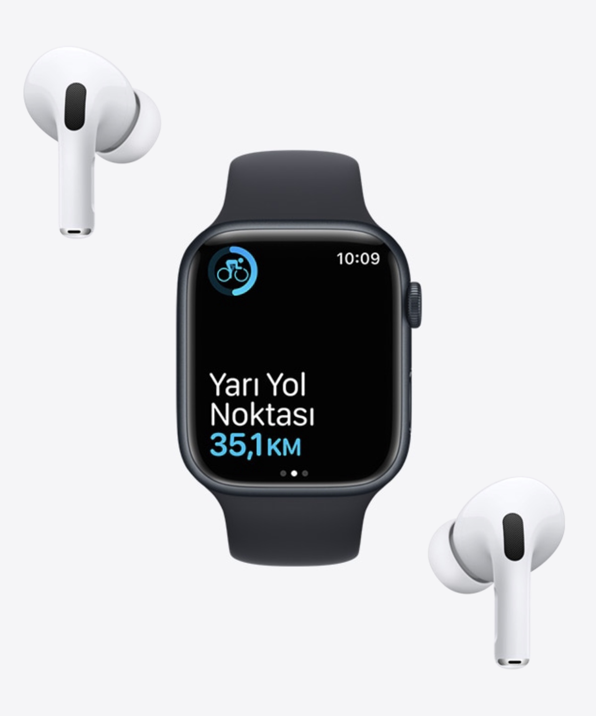 Apple Watch Series 7 GPS, 41mm 45mm Kırmızı Alüminyum Kasa ve Kırmızı Spor Kordon