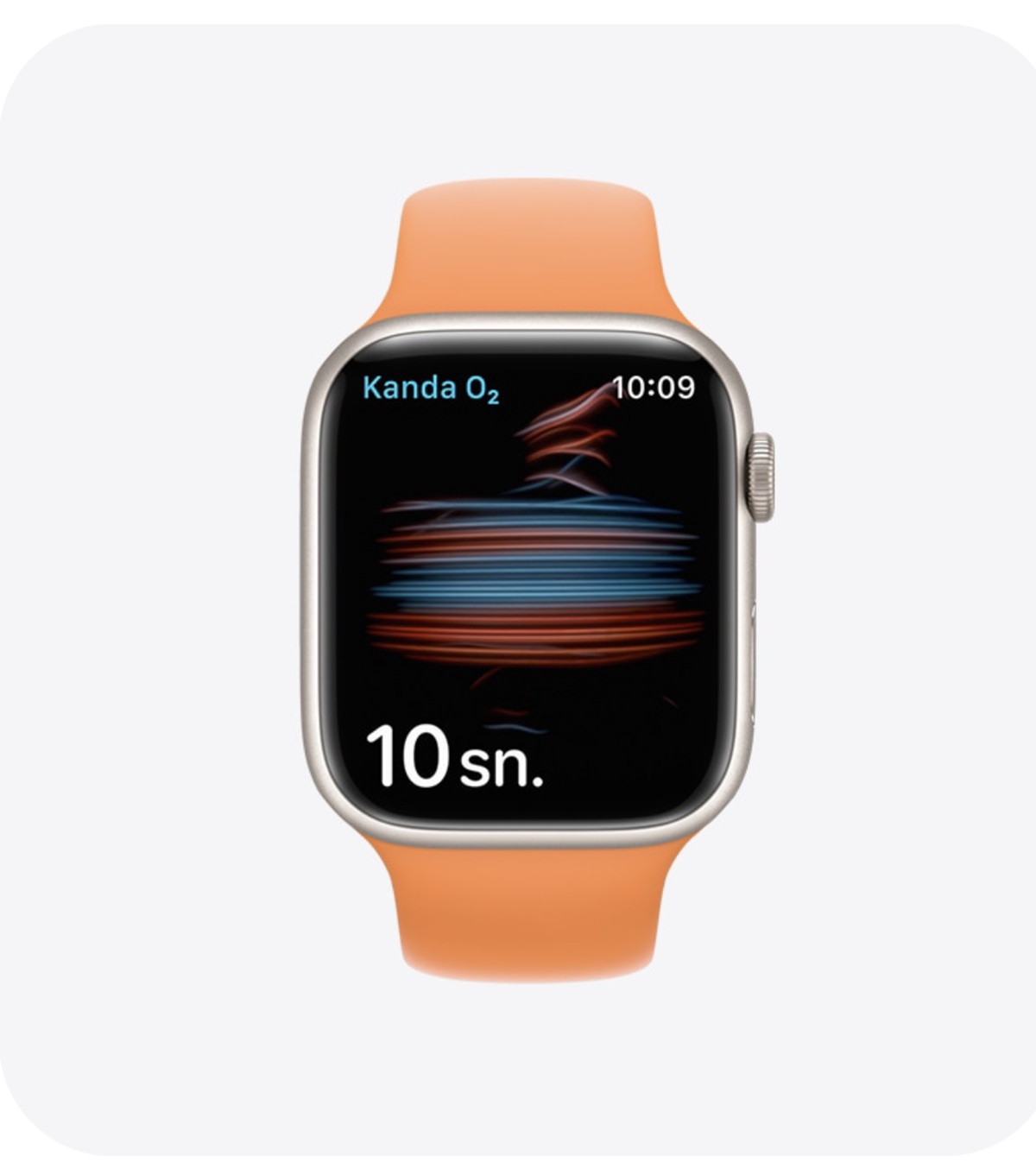 Apple Watch Series 7 GPS, 41mm 45mm Kırmızı Alüminyum Kasa ve Kırmızı Spor Kordon