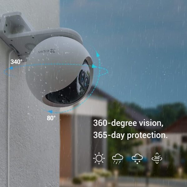 EZVİZ C8PF Güvenlik Kamerası Dış Mekan 1080P Pan/Tilt/Zoom Yapay Zeka Destekli WiFi Kamera