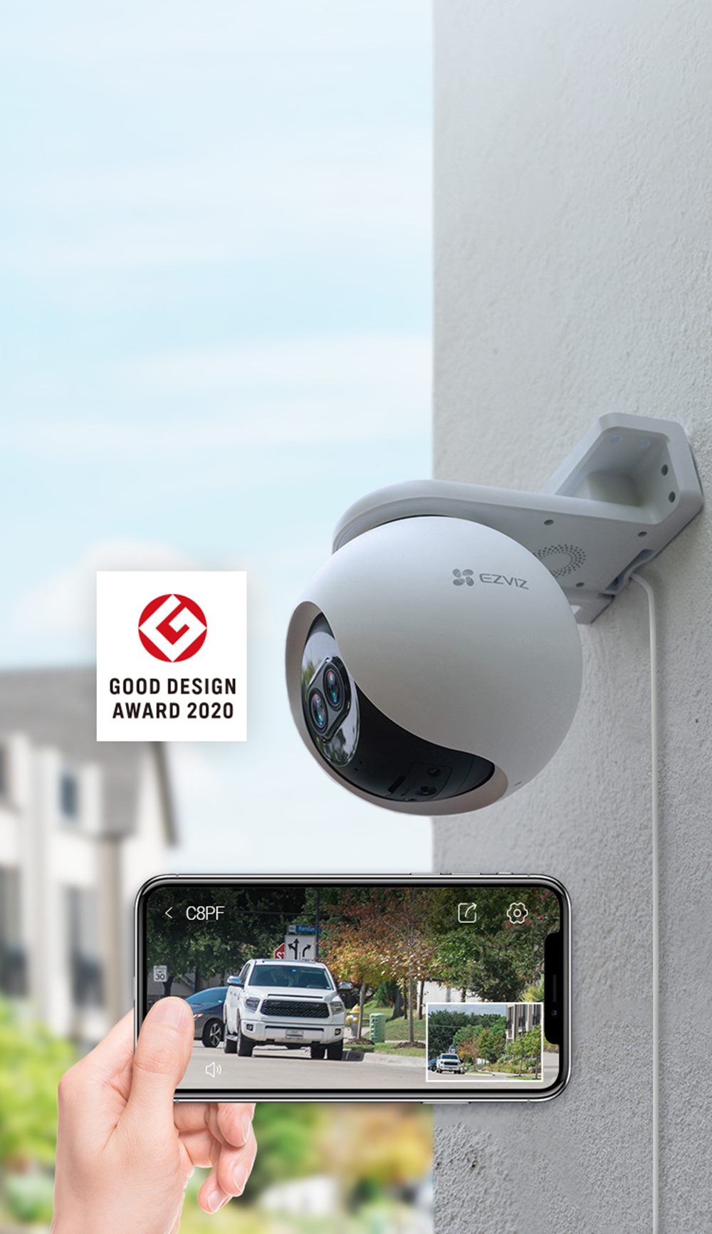 EZVİZ C8PF Güvenlik Kamerası Dış Mekan 1080P Pan/Tilt/Zoom Yapay Zeka Destekli WiFi Kamera