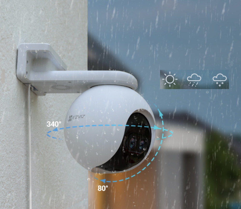 EZVİZ C8PF Güvenlik Kamerası Dış Mekan 1080P Pan/Tilt/Zoom Yapay Zeka Destekli WiFi Kamera