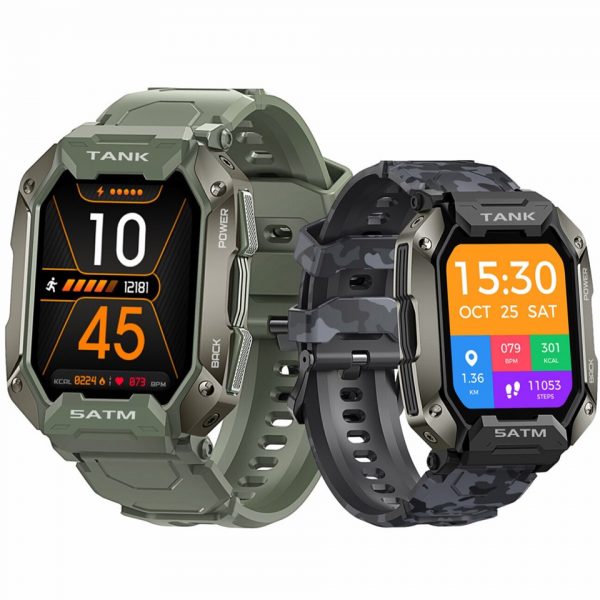 KOSPET TANK M1 Yeni Akıllı Saat 1.72 İnç Tam Dokunmatik Ekran Spor Modu 50 Gün Bekleme IP69 Su Geçirmez