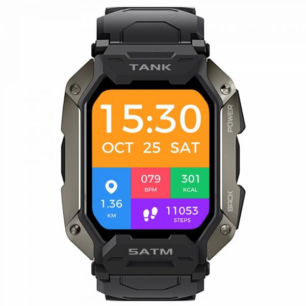 KOSPET TANK M1 Yeni Akıllı Saat 1.72 İnç Tam Dokunmatik Ekran Spor Modu 50 Gün Bekleme IP69 Su Geçirmez