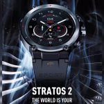 Zeblaze Stratos 2 Her Zaman Açık AMOLED Ekran Doğru Dahili GPS 24 Saat Sağlık Yönetimi