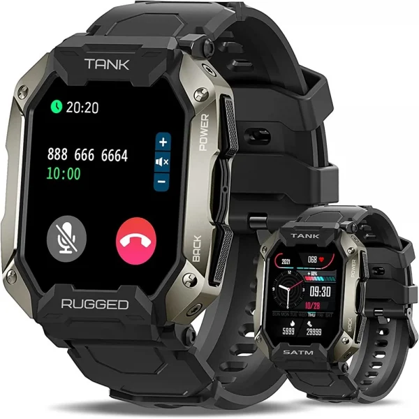 Kospet Tank M1 Pro Akıllı Saat 5ATM ve IP69K Su Geçirmez Bluetooth Arama
