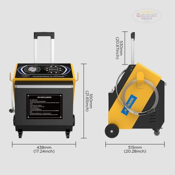 AST618 Darbeli Elektrikli Fren Yağı Değiştirici Pulsating Brake Oil Exchanger