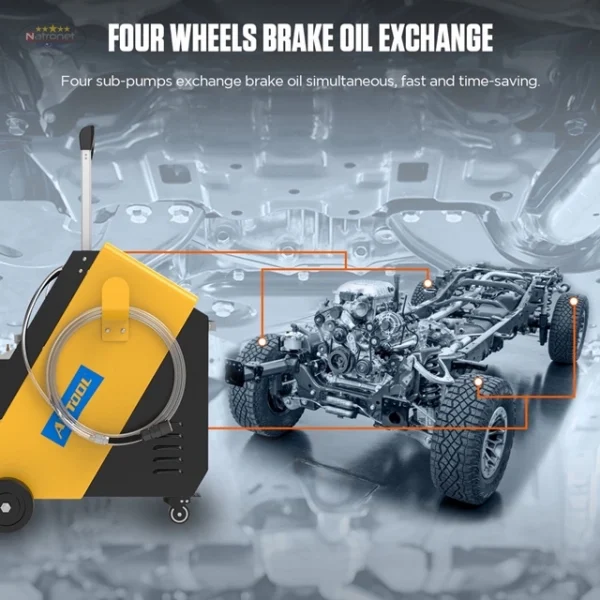 AST618 Darbeli Elektrikli Fren Yağı Değiştirici Pulsating Brake Oil Exchanger