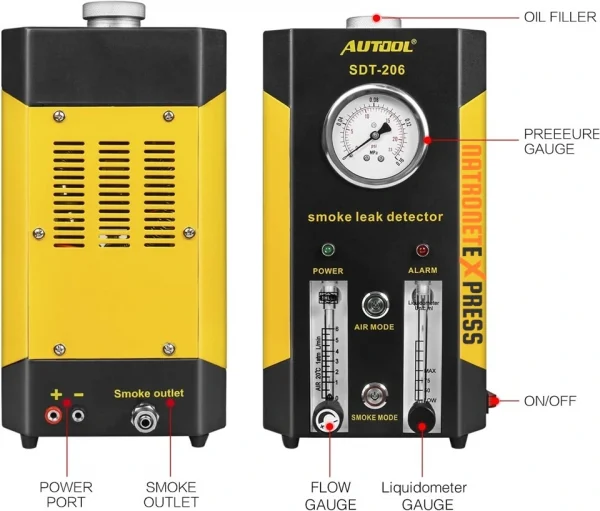 SDT-206 Duman Test Cihazı Autool Duman Test makinesi Smoke Leak Detector