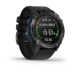 Garmin Descent Mk2i Dalış Saati Siyah Kordonlu Titanyum Karbon Gri DLC (Descent T1 Dahil)