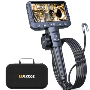İki Yönlü Mafsallı Borescope, 0.24in Artikülasyon Yılan Kameralı DXZtoz Endüstriyel Endoskop Muayene Kamerası, Uçak Otomotiv Mekaniği Motor Video Kapsamı - 5.5FT Esnek Kablo