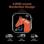 Ultra serisi 8 NFC Akıllı Saat Bluetooth çağrı IP68 su geçirmez kablosuz şarj 2 inç HD ekran