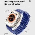 Ultra serisi 8 NFC Akıllı Saat Bluetooth çağrı IP68 su geçirmez kablosuz şarj 2 inç HD ekran
