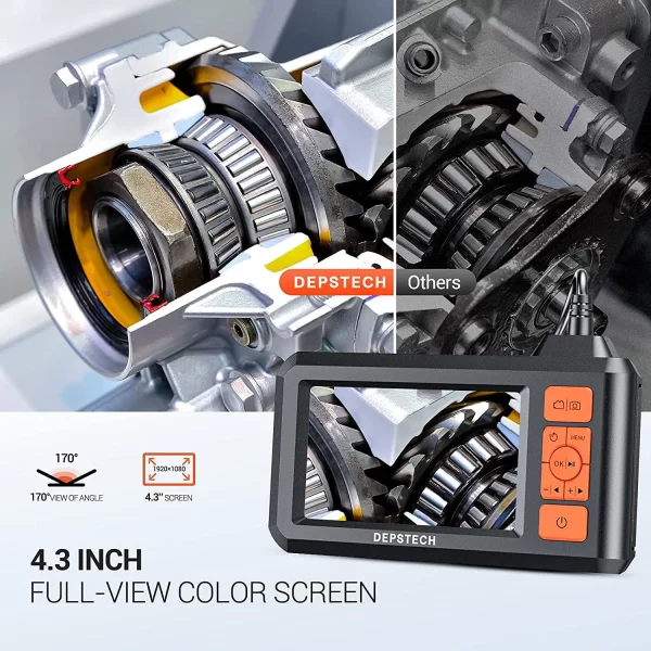 DEPSTECH Endüstriyel Endoskop, 5.5mm 1080P HD Dijital Borescope Muayene Kamerası