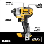 DEWALT 20V Maks Darbeli Vidalama Kiti, 1/4 İnç Made in USA
