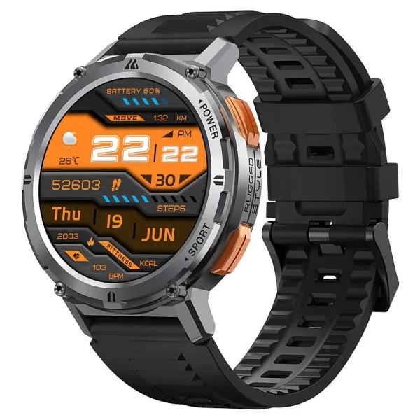Kospet Tank T2 1,43" AMOLED Ekran Tek Anahtarla HIFI Bluetooth Aramaları Tam Metal Gövde