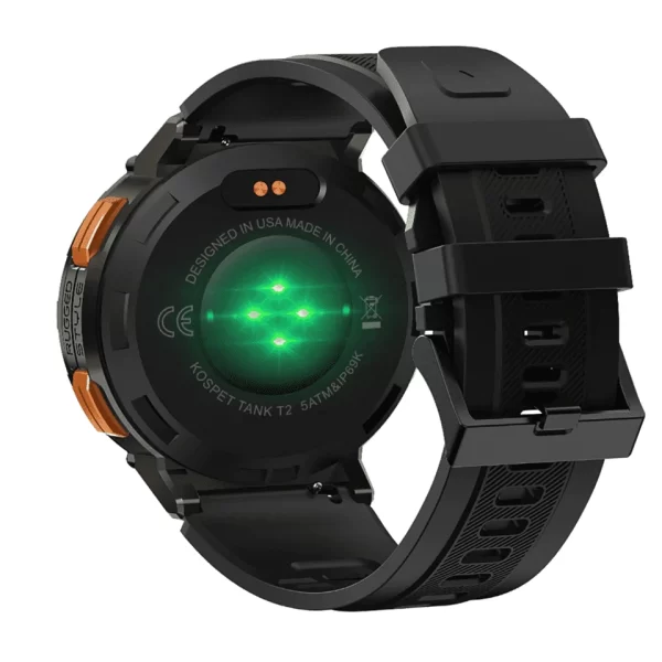 Kospet Tank T2 1,43" AMOLED Ekran Tek Anahtarla HIFI Bluetooth Aramaları Tam Metal Gövde