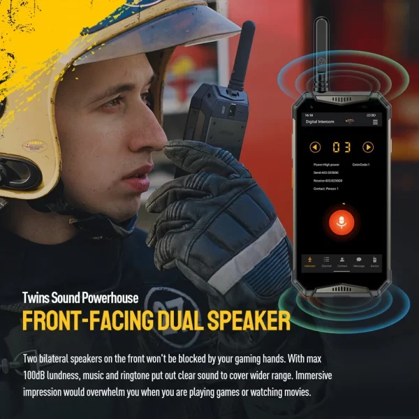 Ulefone Armor 20WT Zırhlı Telsiz Özellikli 10850mAh 17GB+256GB Android Telefon