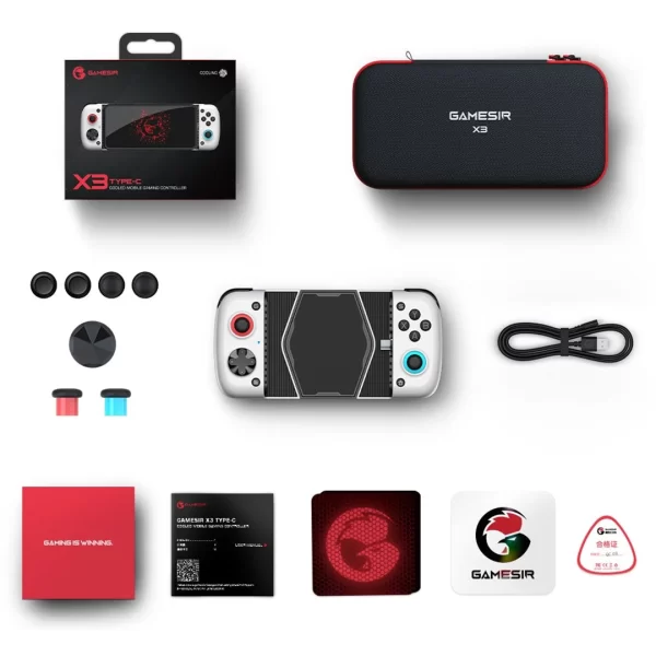 GameSir X3 Type-C Mobil Oyun Denetleyicisi - Bulut Oyun: Destek Xbox Game Pass, Stadia, GeForce Now, Steam, PlayStation - Tak ve Çalıştır Gamepad