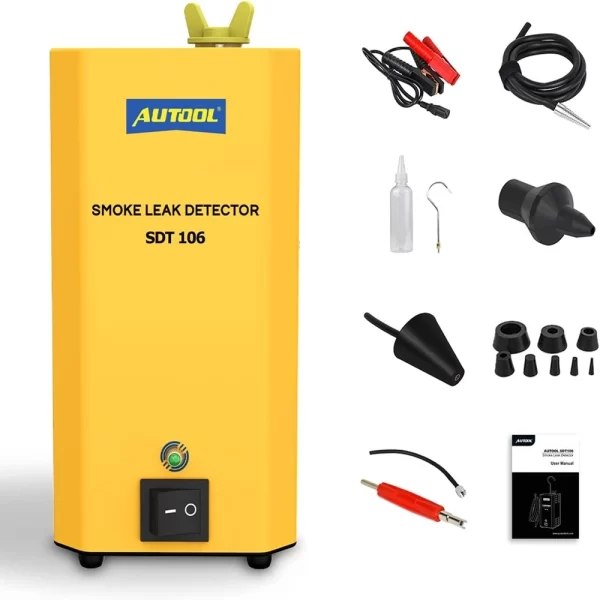 AUTOOL Otomotiv Duman Kaçak Dedektörü Evap Araba Boru Kaçak Test Cihazı Yakıt Kaçağı Bulucu Evrensel Motosiklet/Araba/Kamyon
