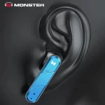 Monster XKT09 Orijinal Kablosuz Bluetooth Oyun kulaklığı TWS Bas HIFI Surround Ses Metal mekanik Kutulu