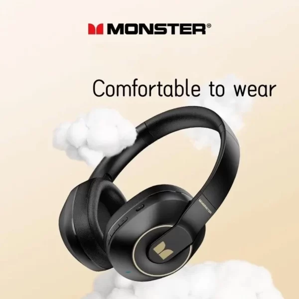 MONSTER XKH01 Bluetooth Kulaklık 5.3 Katlanabilir Kulaklık spor Fone Bluetooth Oyun kulaklıkları