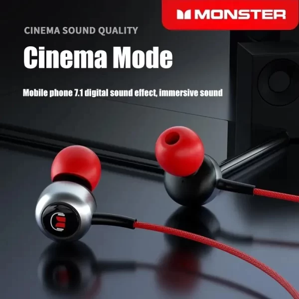 Monster SG10 Kablolu Oyun Kulaklıkları Bluetooth kulaklık HD Ses Düşük Gecikme Gürültü Azaltma Mikrofon ile Kulakiçi Kulaklık