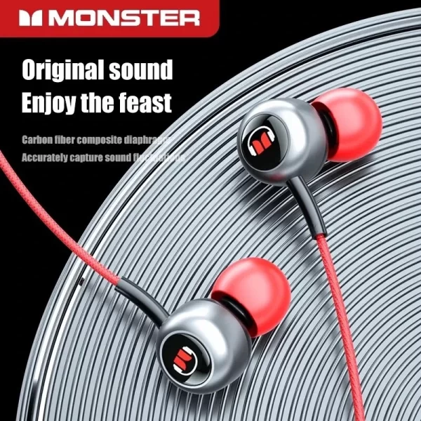 Monster SG10 Kablolu Oyun Kulaklıkları Bluetooth kulaklık HD Ses Düşük Gecikme Gürültü Azaltma Mikrofon ile Kulakiçi Kulaklık
