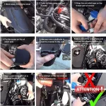 Universal Car Oil Catch Can Kit Polish Baffled Automotive Reservoir Tank 300ml with Breather Aluminum Compact Dual Cylinder