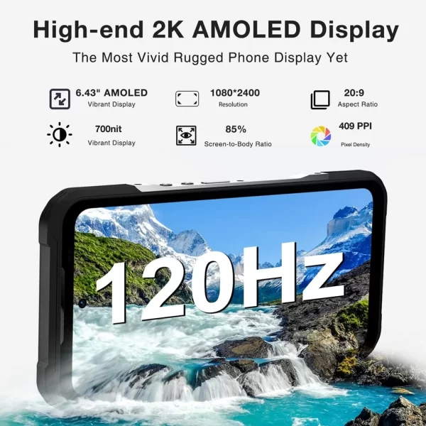 DOOGEE V20 Pro 1000m Yüksek Hassasiyetli Geliştirilmiş Termal Kamera 5G Zırhlı Telefon