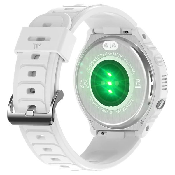 Kospet Tank S1 Sağlam Dayanıklı 15 ABD MIL-STD-810H Sertifikası 5 ATM ve IP69K Su Geçirmez Havacılık 6XXX Serisi Alüminyum Alaşımlı Akıllı Saat