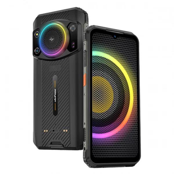 Ulefone Armor 21 Sonsuz Halo RGB Işık Halkası 122dB En Yüksek Hoparlör 9600mAh Pil Gece Görüşü IP68/IP69K