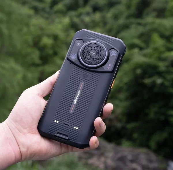 Ulefone Armor 21 Sonsuz Halo RGB Işık Halkası 122dB En Yüksek Hoparlör 9600mAh Pil Gece Görüşü IP68/IP69K