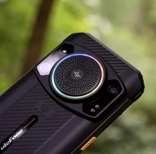 Ulefone Armor 21 Sonsuz Halo RGB Işık Halkası 122dB En Yüksek Hoparlör 9600mAh Pil Gece Görüşü IP68/IP69K