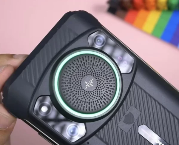 Ulefone Armor 21 Sonsuz Halo RGB Işık Halkası 122dB En Yüksek Hoparlör 9600mAh Pil Gece Görüşü IP68/IP69K