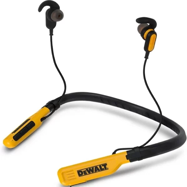 DEWALT Jobsite Pro kablosuz Bluetooth kulaklık Kristal Netliğinde Aramalar için Dahili Mikrofonlu