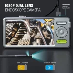Çift Lensli Endoskop Kamera 15 Metre kablo Uzunluğu 180 Derece Dönebilen Lense sahip