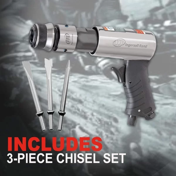 İngersoll Rand 114GQC Havalı Çekiç - Konik Zımbalı 3 PC Keski Seti