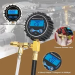 Dijital Yakıt Enjeksiyon Basınç Test Kiti - Benzinli Motor için Yakıt Basınç Göstergesi 0-300 PSI Yakıt Basınç Test Kiti