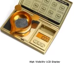 Yüksek Hassasiyetli Dolum Terazisi, LCD Ekran, Dara, Yeniden Yükleme için Toz Terazisi