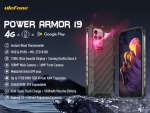 Ulefone Power Armor 19 Rugged Akıllı Telefon Sıcaklık Ölçümü 108MP Ana Kamera, 17GB+256GB MTK Helio G99, 9600mAh Pil 66W Hızlı Şarj