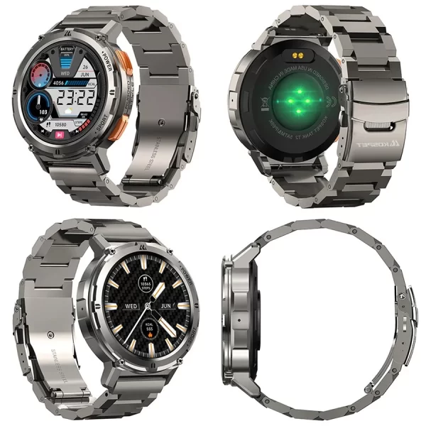 Kospet Tank M2 & Tank T2 Akıllı Saat için 22mm Paslanmaz Çelik Kordon