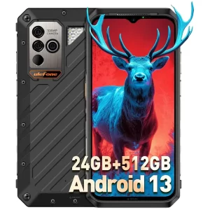 Ulefone Armor 18T Ultra 5G Zırhlı Telefon Termal Görüntü Kamerası 24 GB(12+12)+512 GB MTK Dimensity 7050 108 MP Kamera