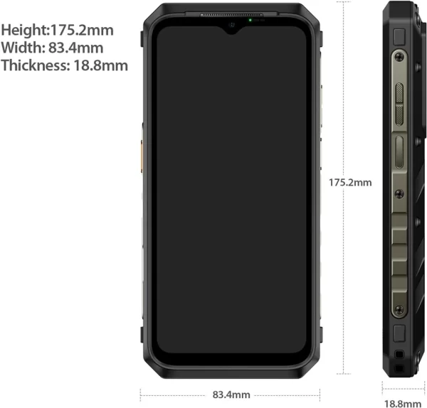 Ulefone Power Armor 18T Ultra 5G Zırhlı Telefon Termal Görüntü Kamerası 24 GB(12+12)+512 GB MTK Dimensity 7050 108 MP Kamera