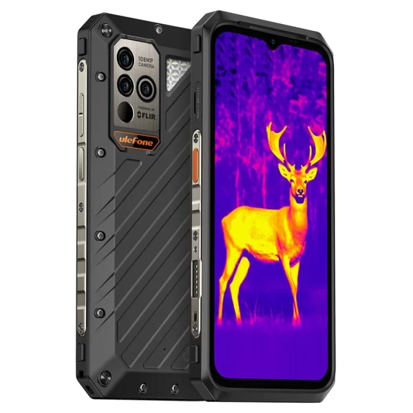 Ulefone Power Armor 18T Ultra 5G Zırhlı Telefon Termal Görüntü Kamerası 24 GB(12+12)+512 GB MTK Dimensity 7050 108 MP Kamera