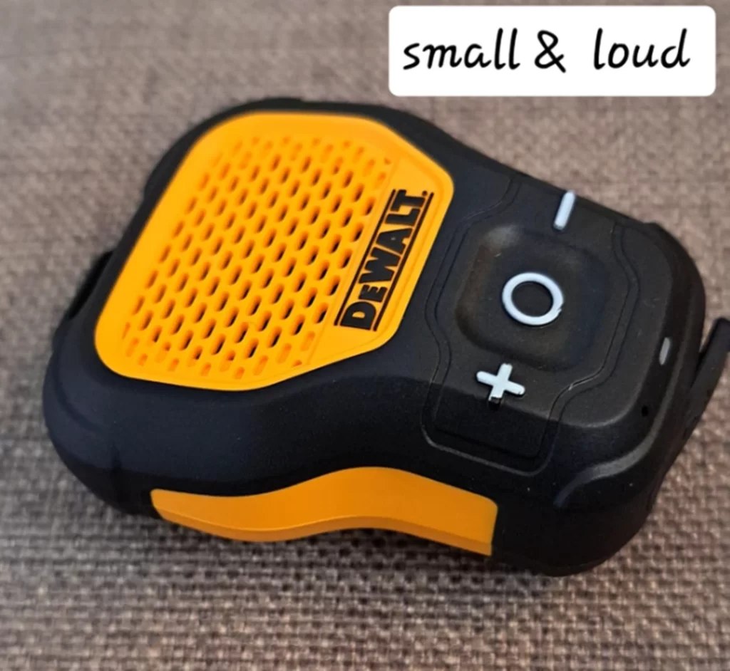 DEWALT-190 1148 DW2 Giyilebilir Bluetooth Hoparlör — Manyetik Klipsli Kablosuz Şantiye Pro Suya Dayanıklı