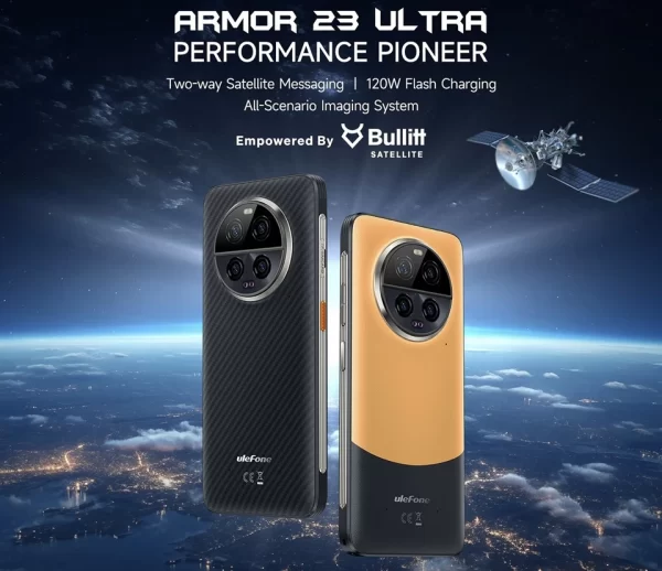 Ulefone Armor 23 Ultra İki Yönlü Uydu Mesajlaşma 5280mAh Pil MediaTek Dimensity 8020 12GB+512GB