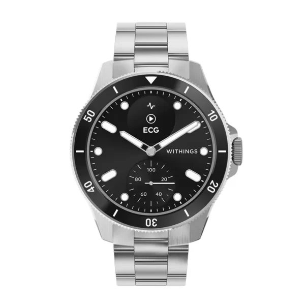 Withings ScanWatch Nova Klasik Dalgıç Tasarıma Sahip Sınıfının En iyisi Hibrit Akıllı Saat