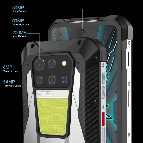 TANK 3 - 23800mAh Büyük Batarya 5G Sağlam Akıllı Telefon 32GB RAM 16GB +16GB