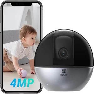 EZVIZ 4MP İç Mekan PTZ Yapay Zeka İnsan Algılama, 2K Pan Tilt Güvenlik Kamerası
